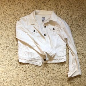 White jean jacket